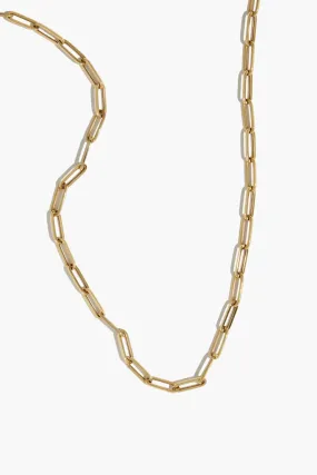 18" Paperclip Chain in 14K Gold