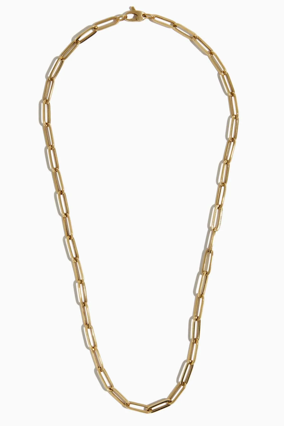 18" Paperclip Chain in 14K Gold