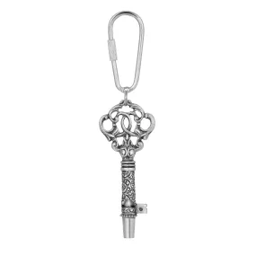 1928 Jewelry Antique Key Whistle Carabiner Key Chain