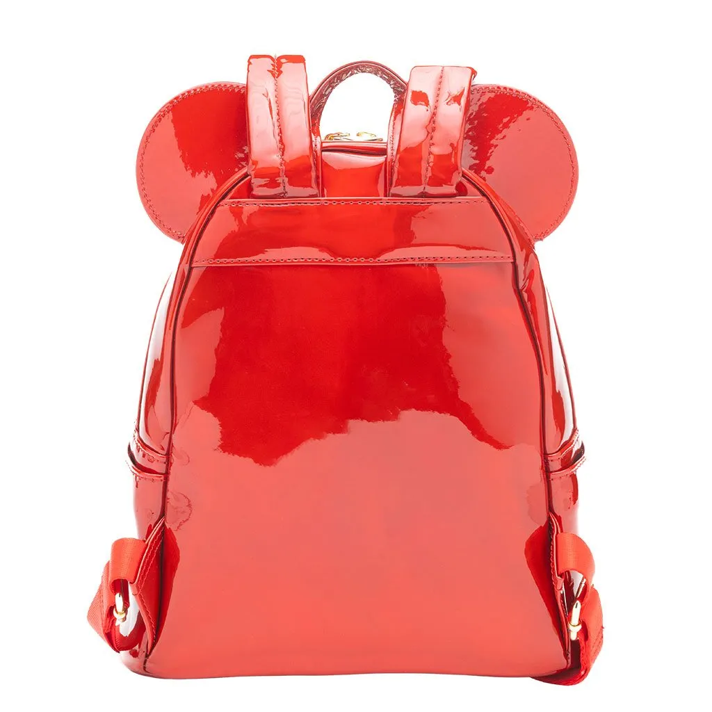 707 Street Exclusive - Loungefly Disney Mickey Mouse Holographic Series Mini Backpack - Ruby