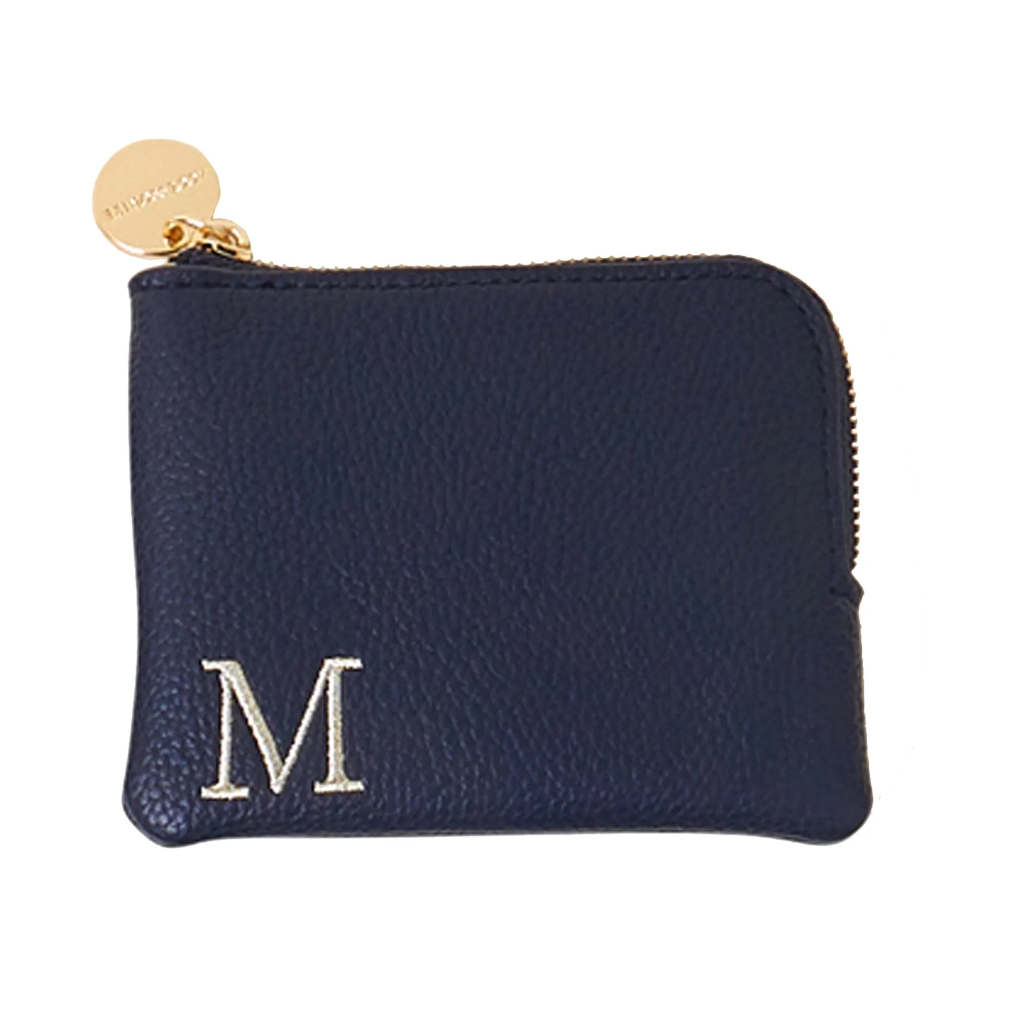 Accessorize London Women's Navy Blue (M) Initial Coin Purse