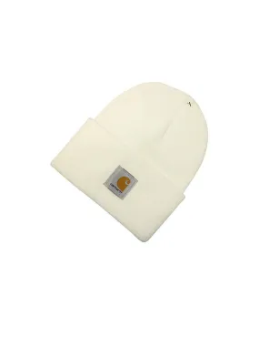 Acrylic Watch Hat - Winter White