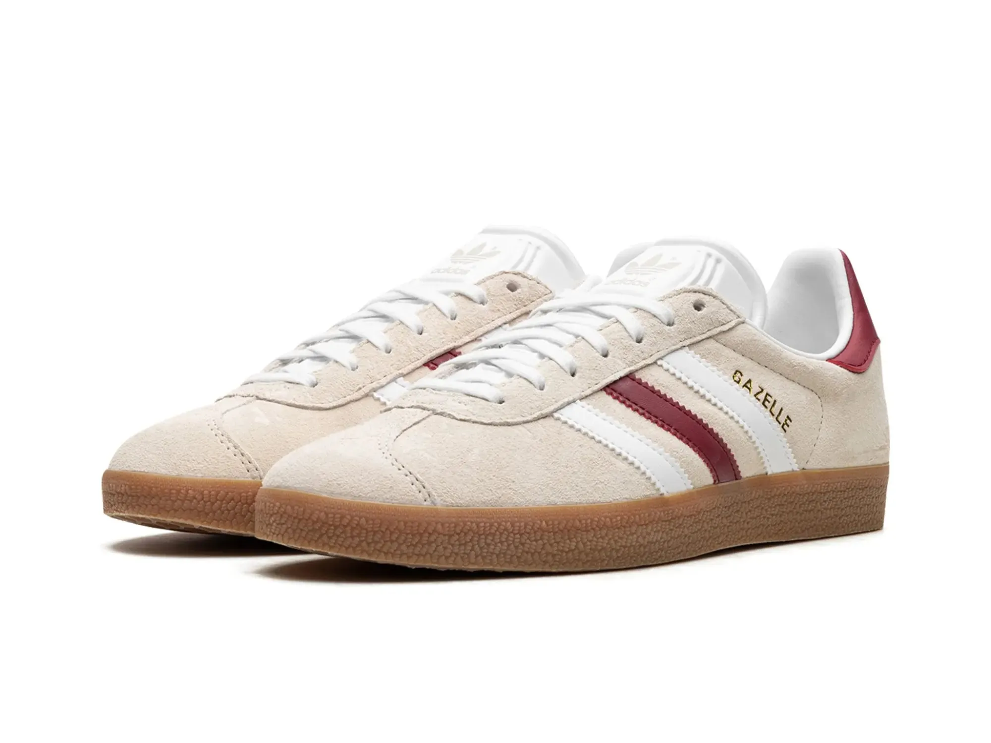 Adidas Gazelle "Aluminum Collegiate Burgundy"