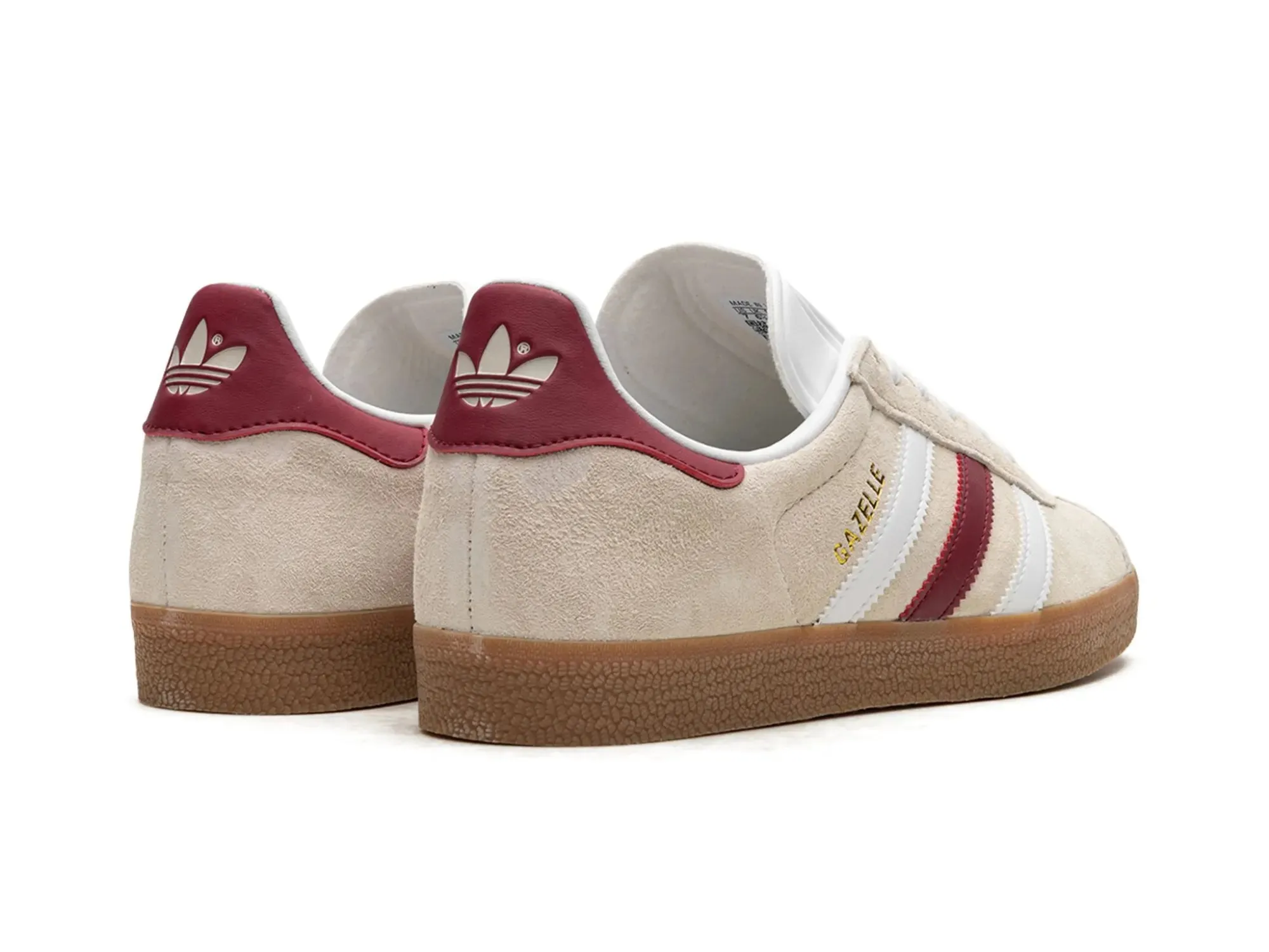 Adidas Gazelle "Aluminum Collegiate Burgundy"