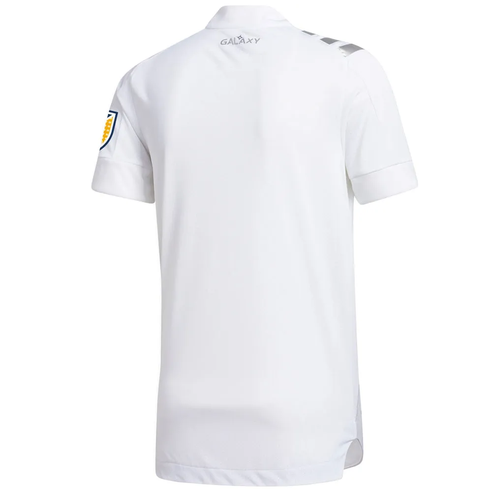 adidas Men's LA Galaxy 2020 Authentic Home Jersey White/Grey