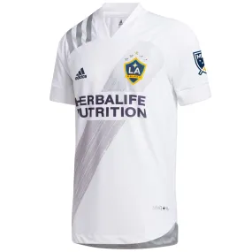 adidas Men's LA Galaxy 2020 Authentic Home Jersey White/Grey