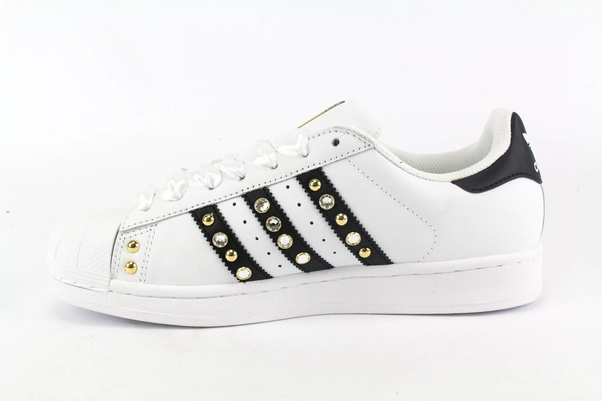 Adidas Superstar Gold Strass & Lacci Raso