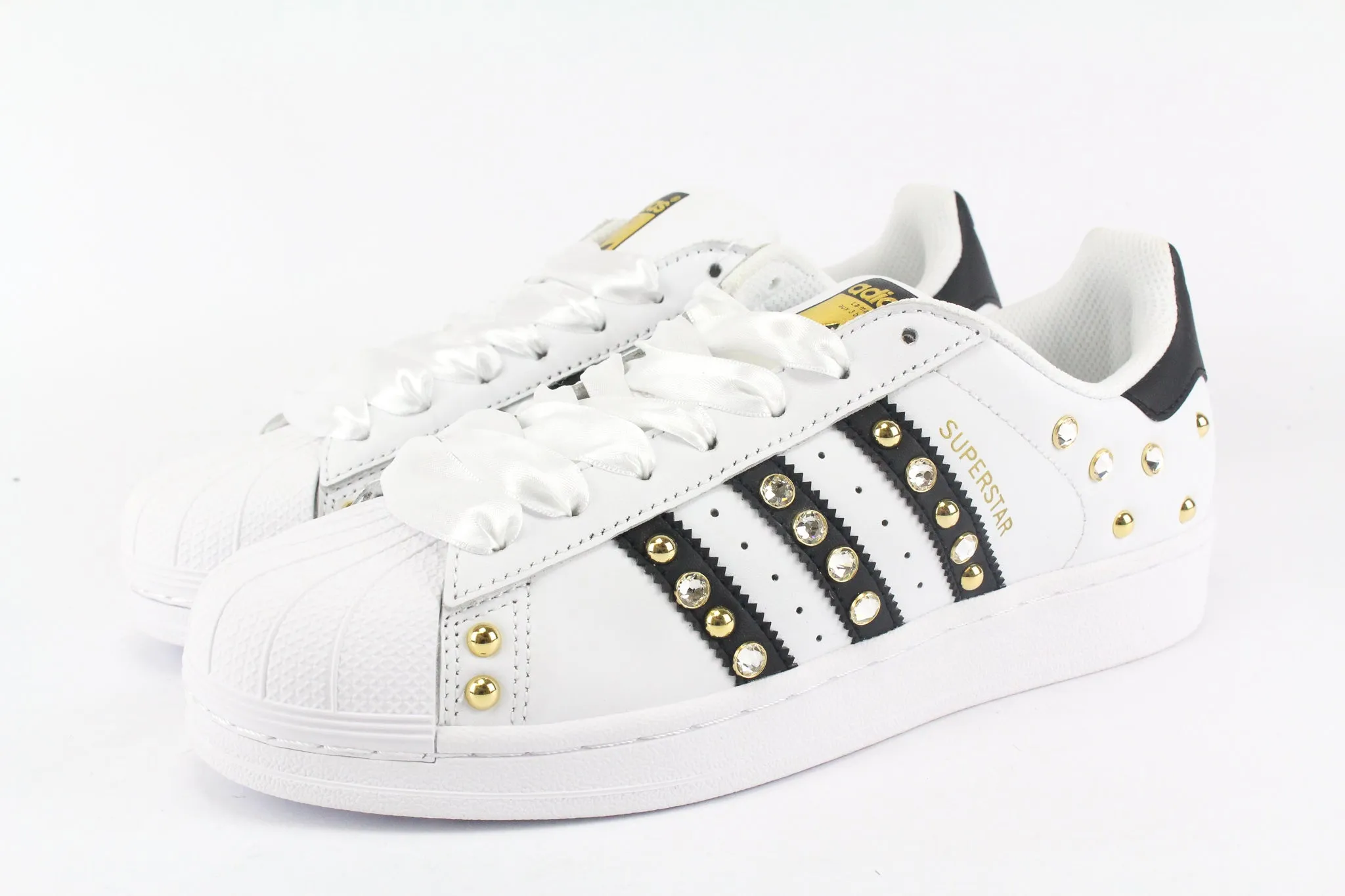 Adidas Superstar Gold Strass & Lacci Raso