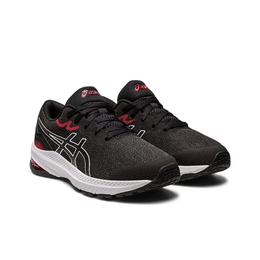 ASICS SNEAKERS GT1000 11 GS 1014A237-008 NERO-ROSSO