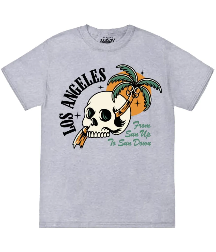 BIG SIZE-LA SKULL PALM TEE