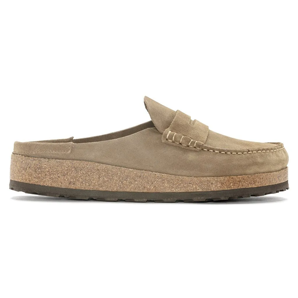 Birkenstock Naples Suede Leather clog Taupe