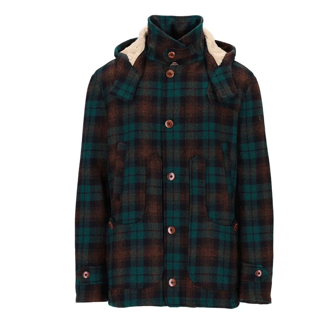 Blouson Capalbio Check Verde / Marrone