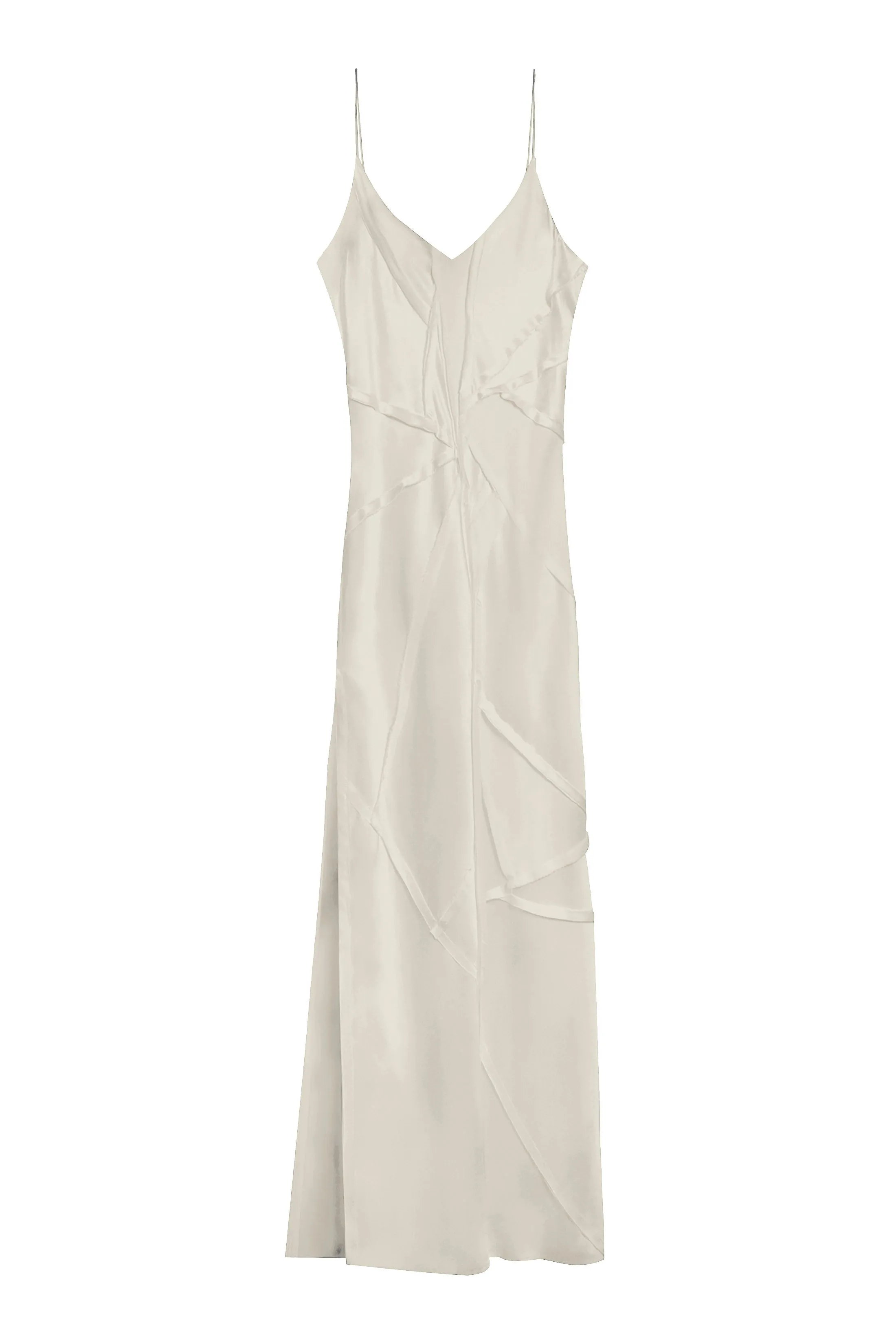 BM Elongated Recycled Dress with Slit - Limestone