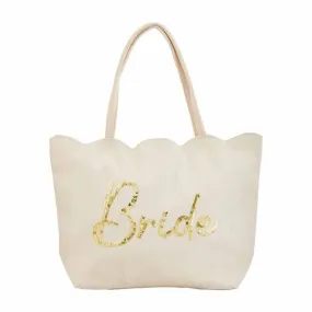 Bride Scallop Tote Bag