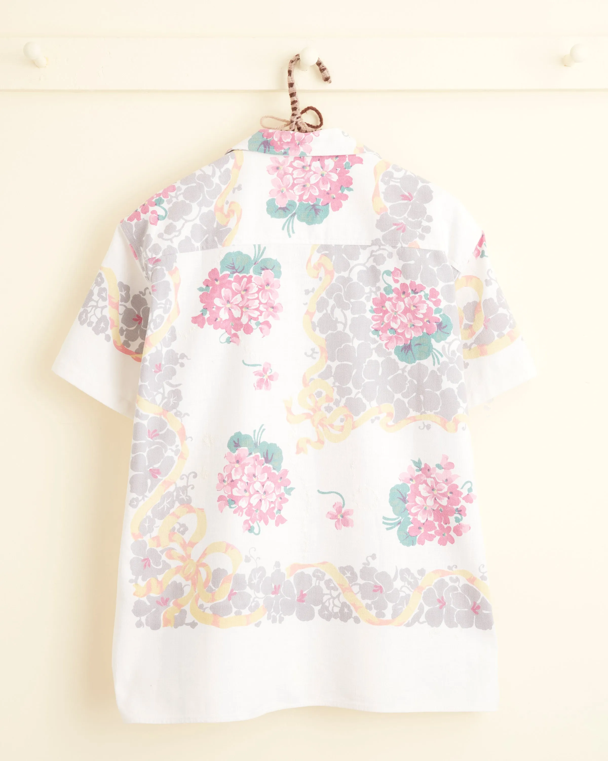 Cadet Grey Hibiscus Shirt - M/L