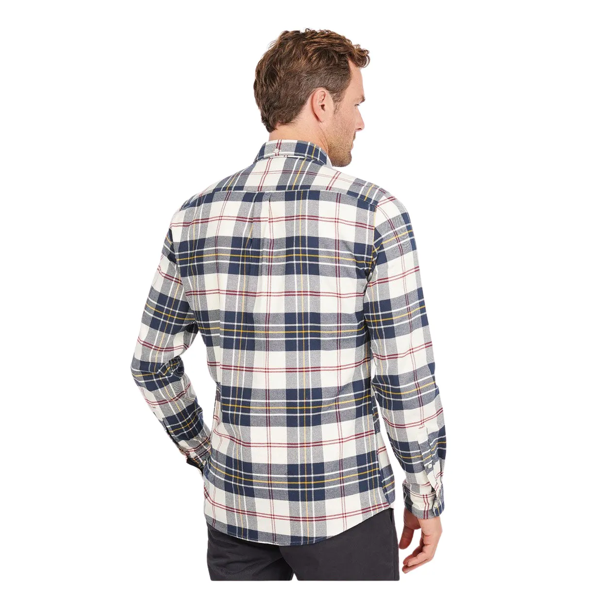 Camicia Uomo Barbour Ronan Tailored Check Ecru Multicolor