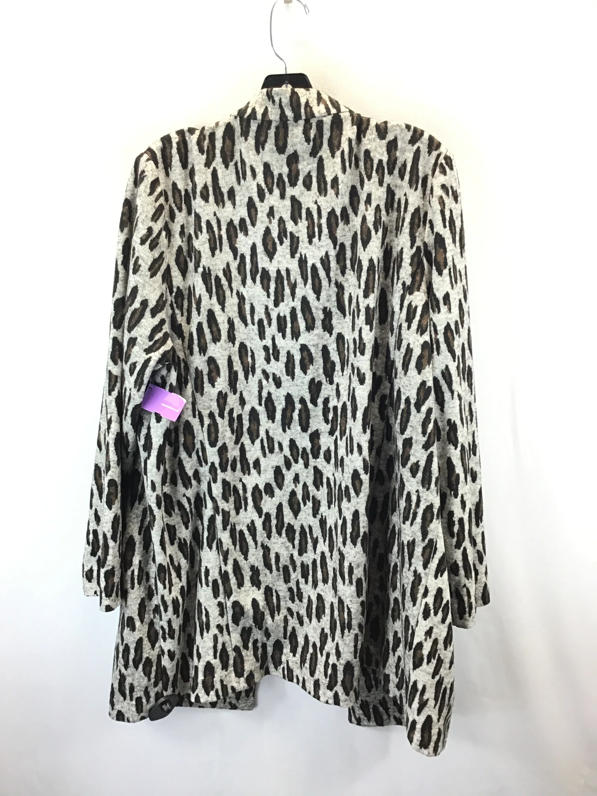 Cardigan By Apt 9 In Animal Print, Size: Xxl