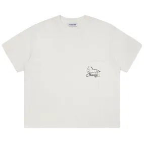 Cherry LA Stardust Boxy Pocket Tee White