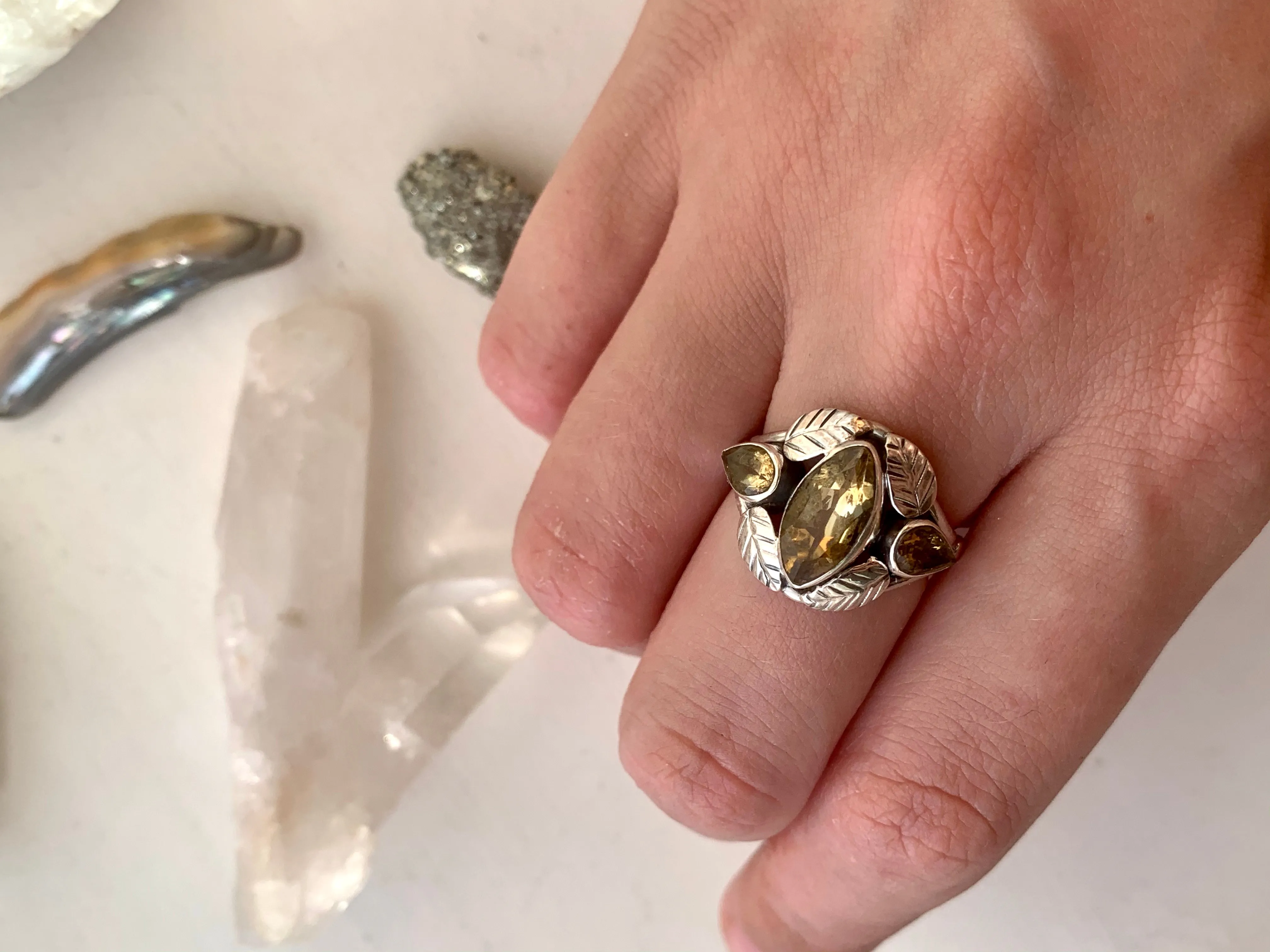 Citrine Foliana Ring