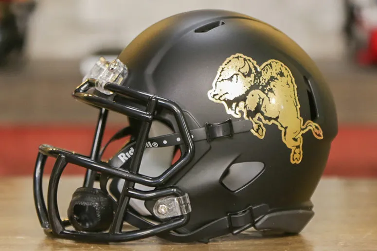 Colorado Buffaloes Riddell Speed Mini Helmet - Matte Black