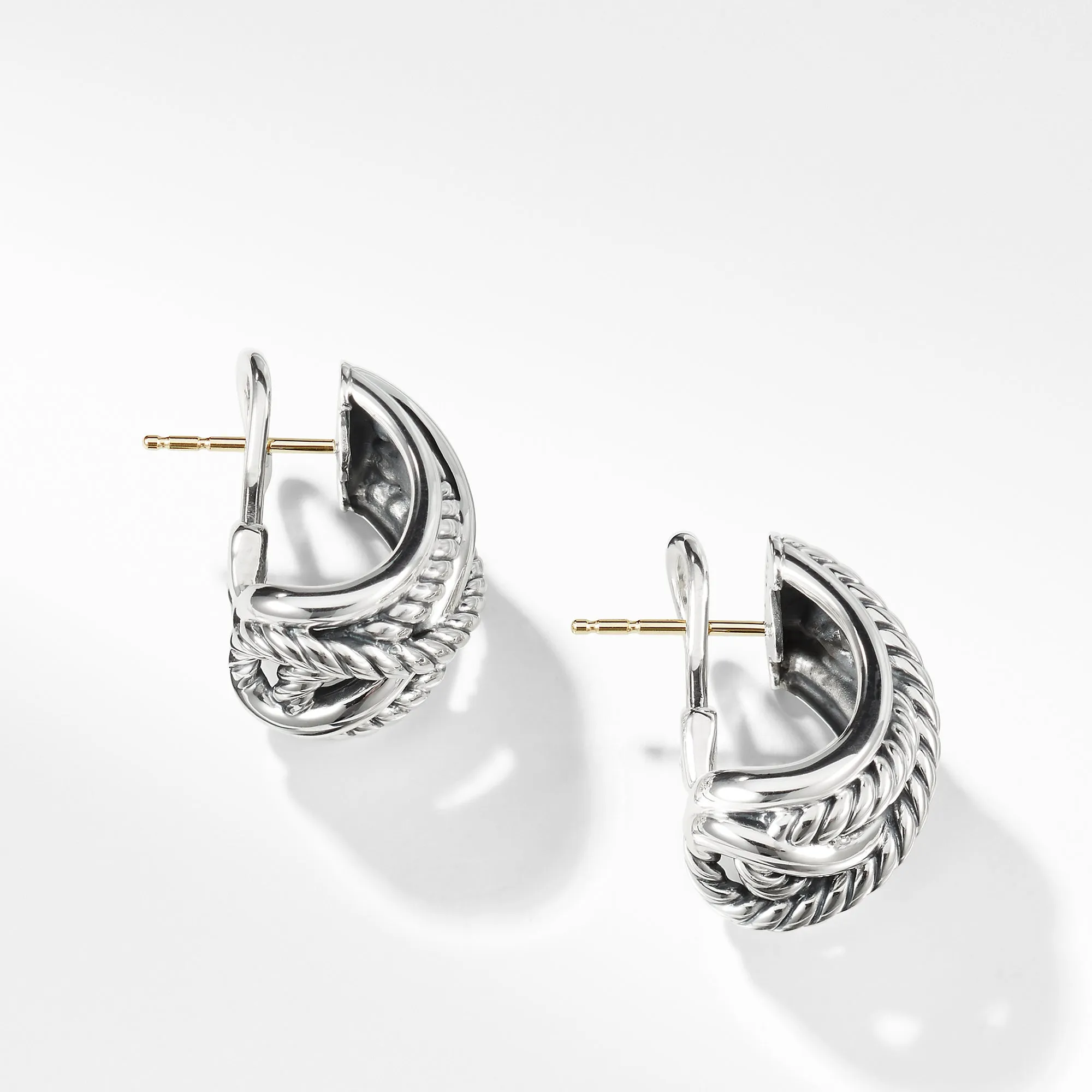 David Yurman Crossover Shrimp Style Earrings