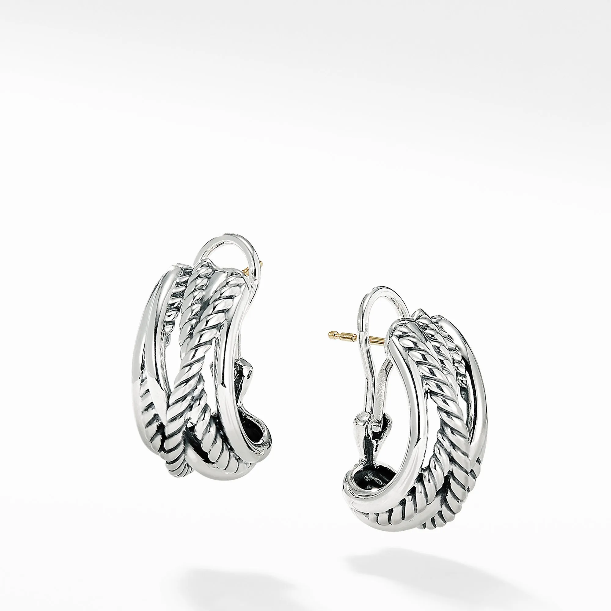 David Yurman Crossover Shrimp Style Earrings