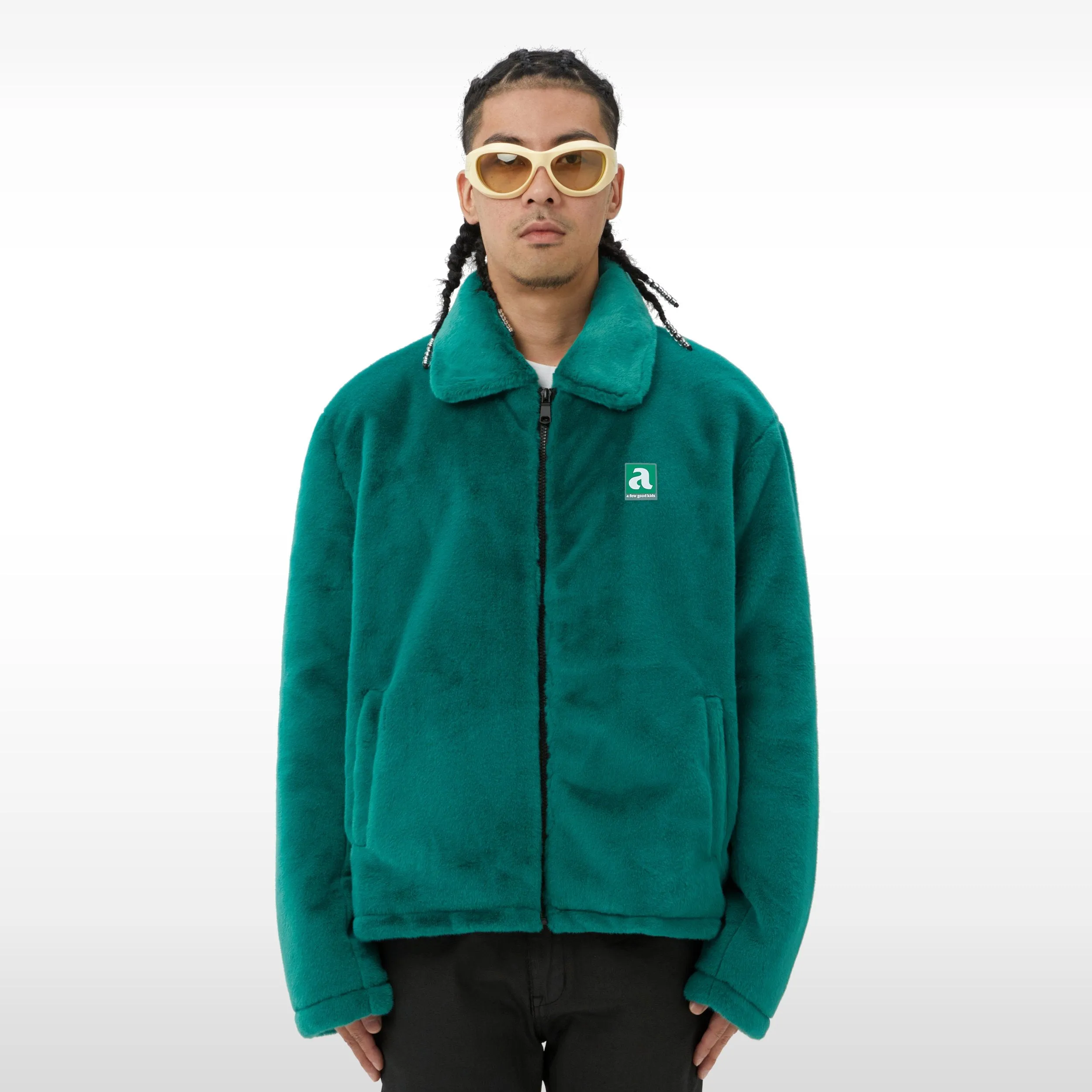 DONCARE (AFGK) "Faux Fur Jacket" - GREEN