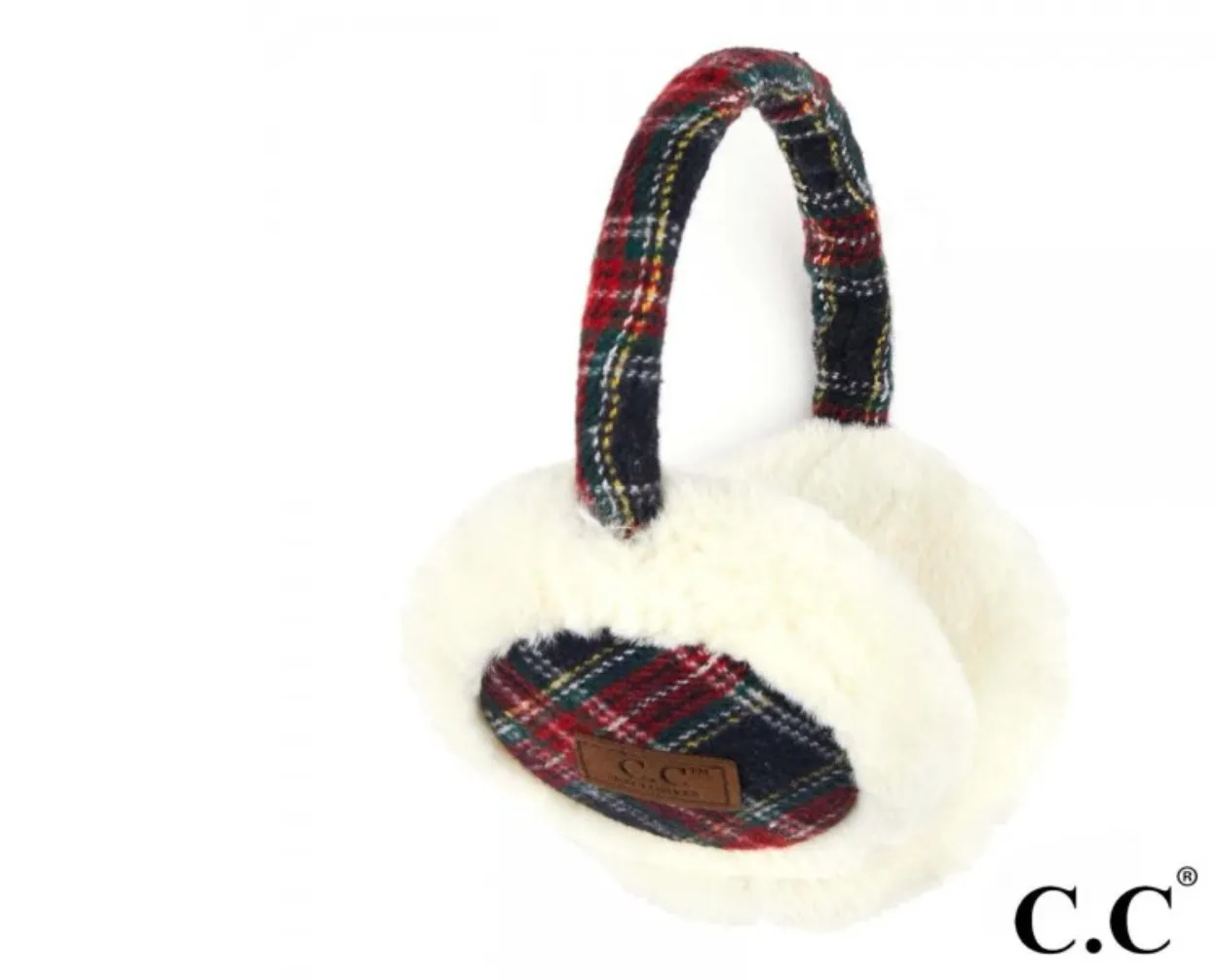 #F36 Plaid CC Earmuffs