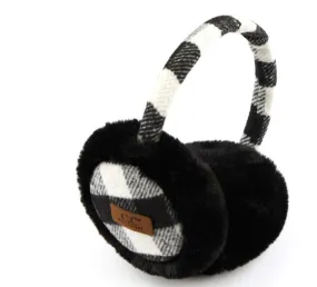 #F36 Plaid CC Earmuffs