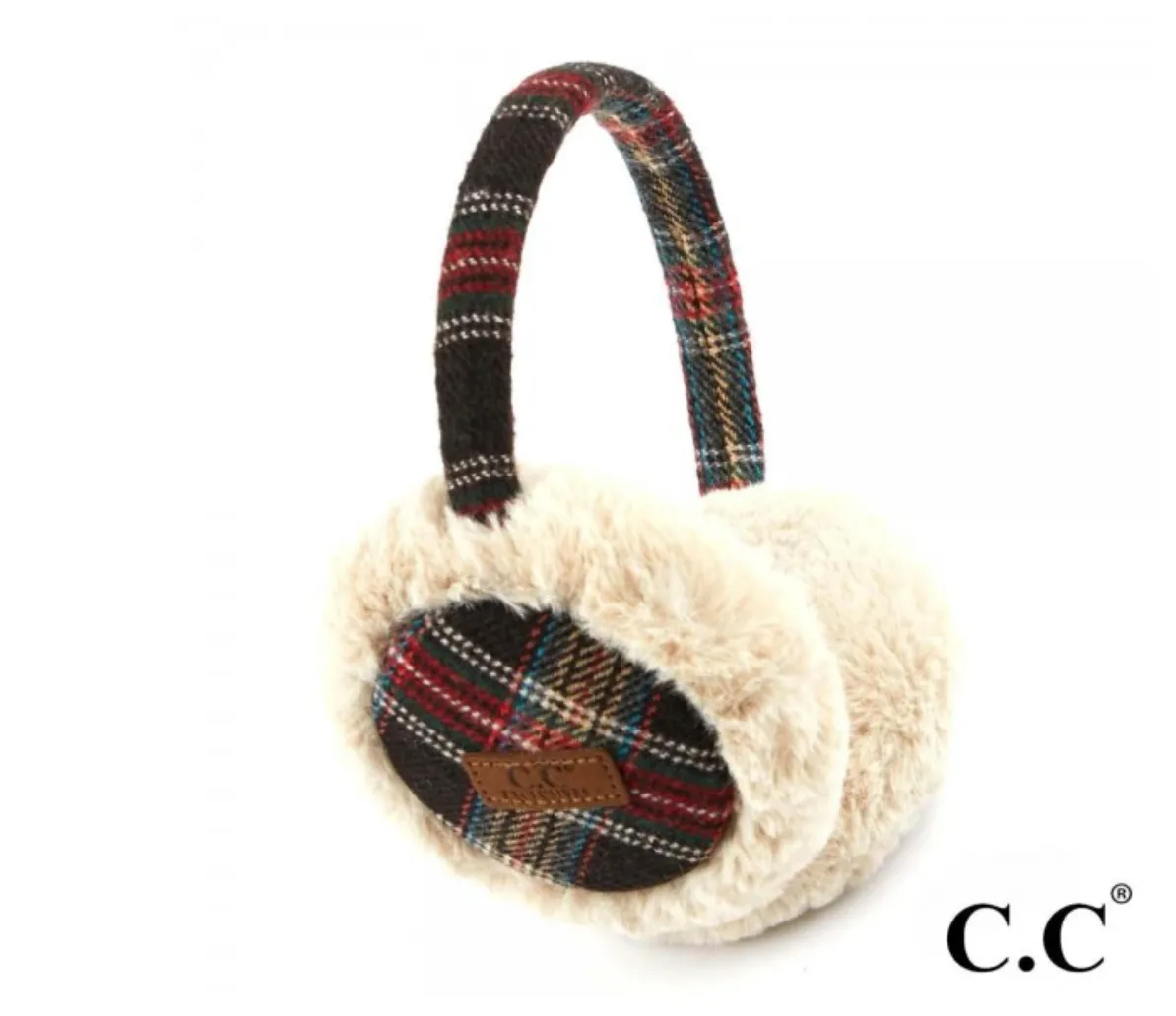 #F36 Plaid CC Earmuffs