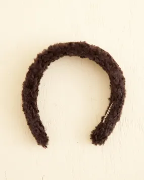 Faux Fur Headband - Black