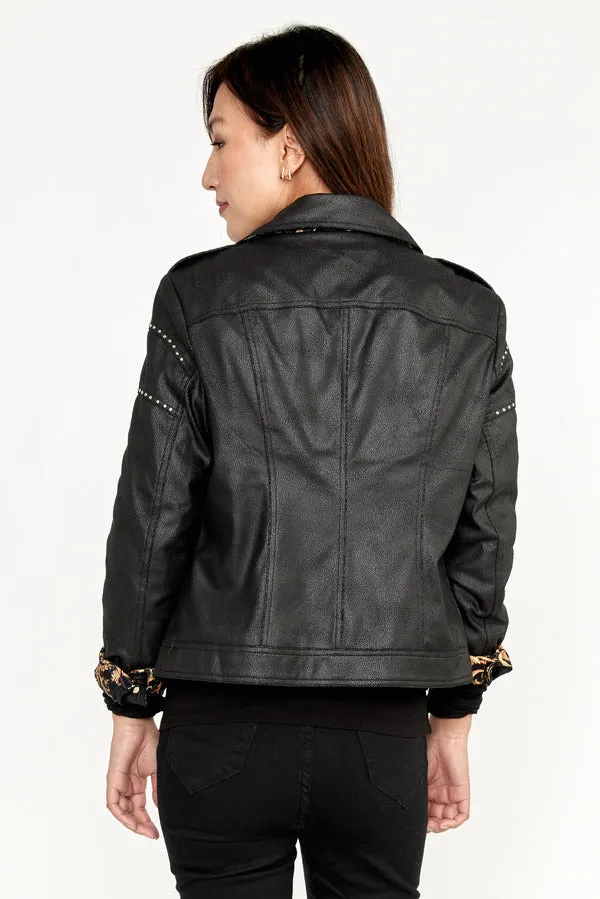 FAUX LEATHER JACKET