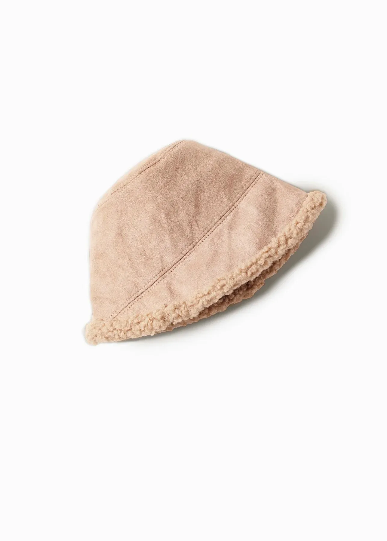 Faux Suede Fisherman Reversible Hat | Camel