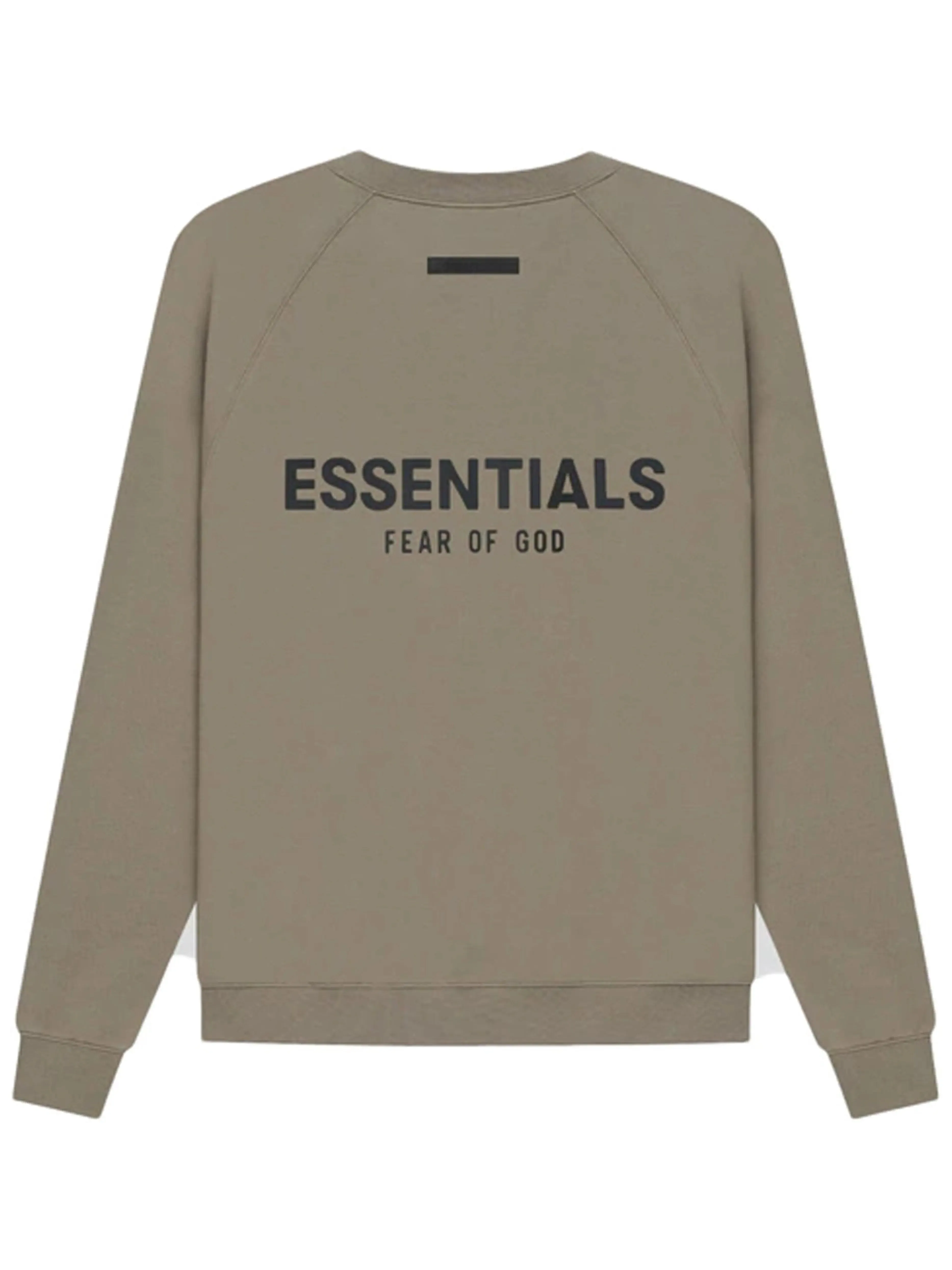 Fear Of God Essentials Back Logo Pullover Crewneck Taupe [SS21]