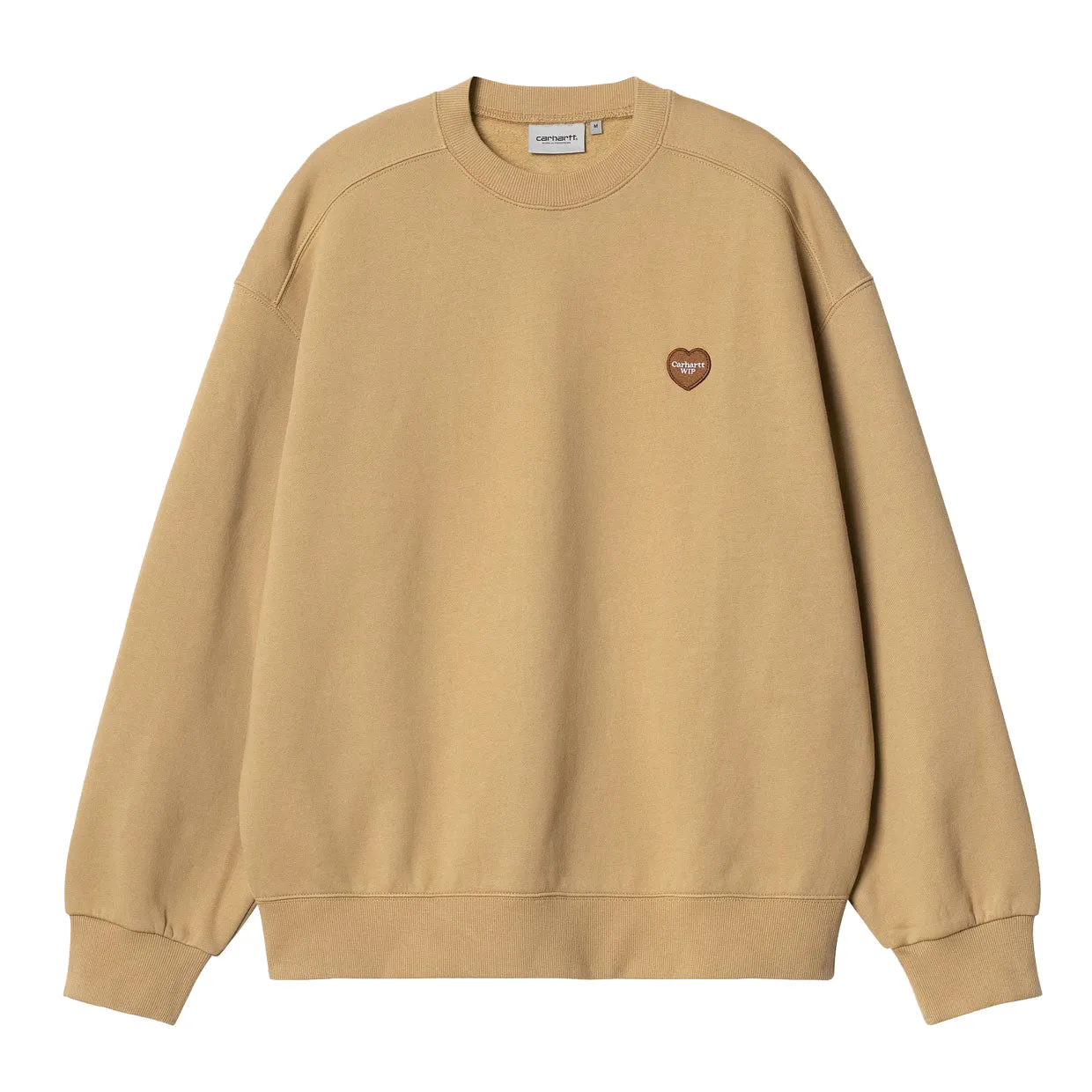 Felpa Uomo Carhartt WIP Heart Patch Sweat Beige