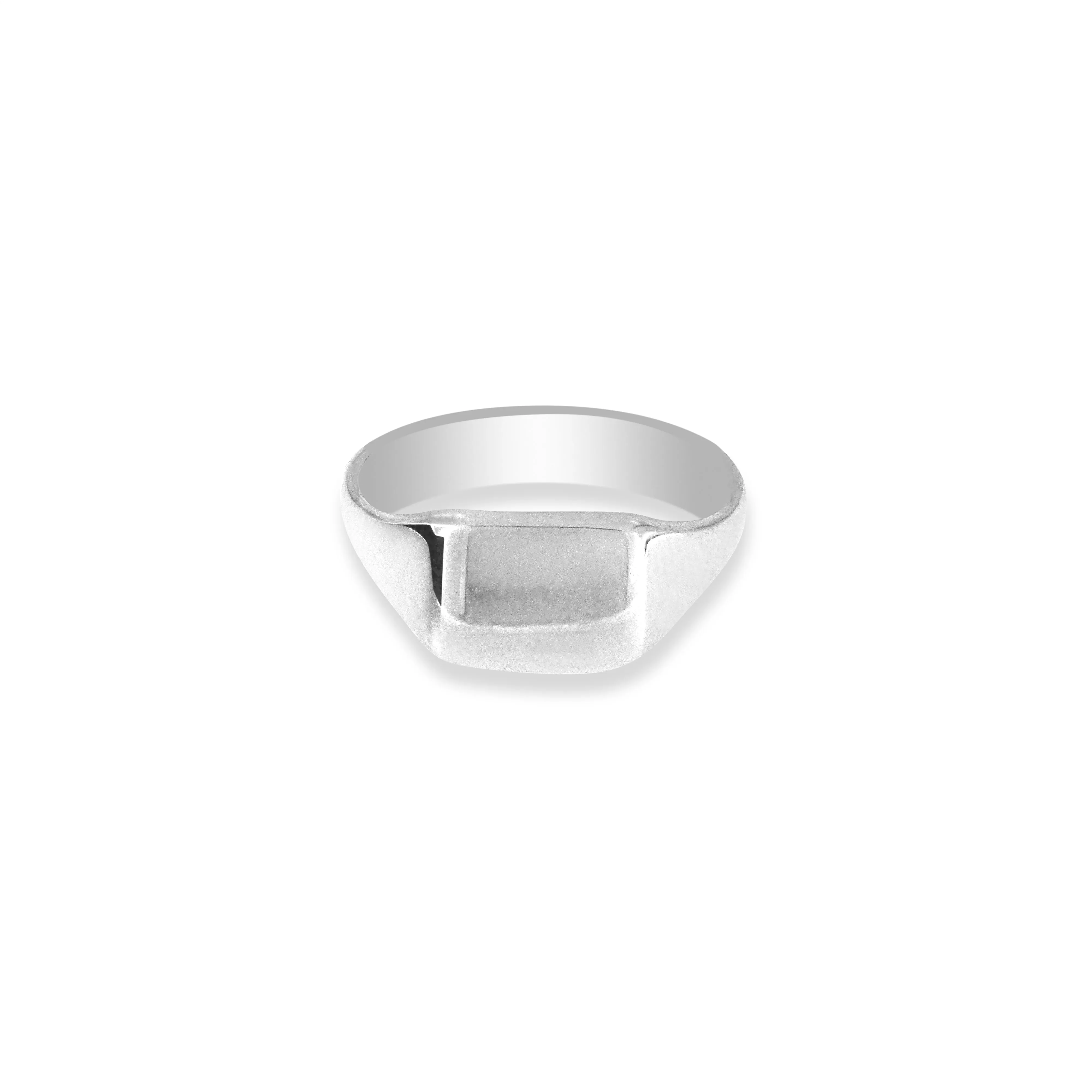 Fingerring, Rektangulær Signet Ring, sterlingsølv