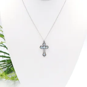 Firefly Teresa Cross Necklace Ice