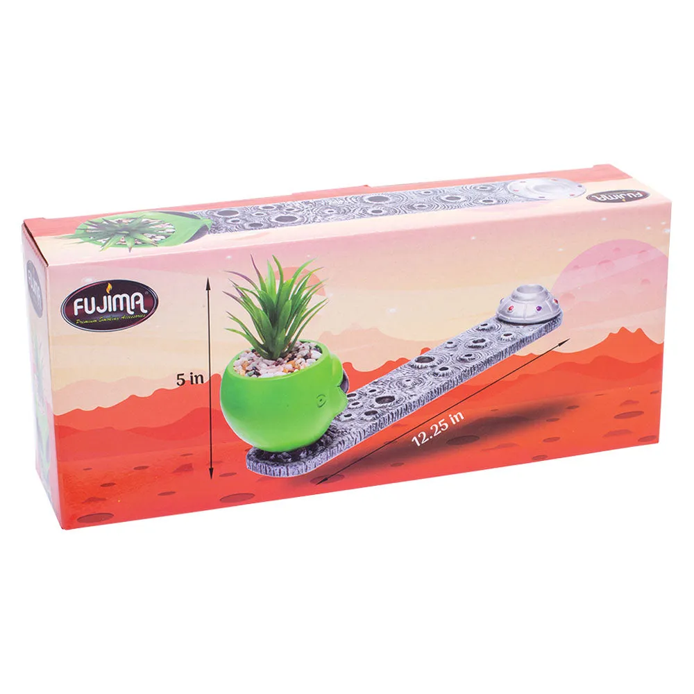 Fujima Alien Incense Burner with Faux Plant