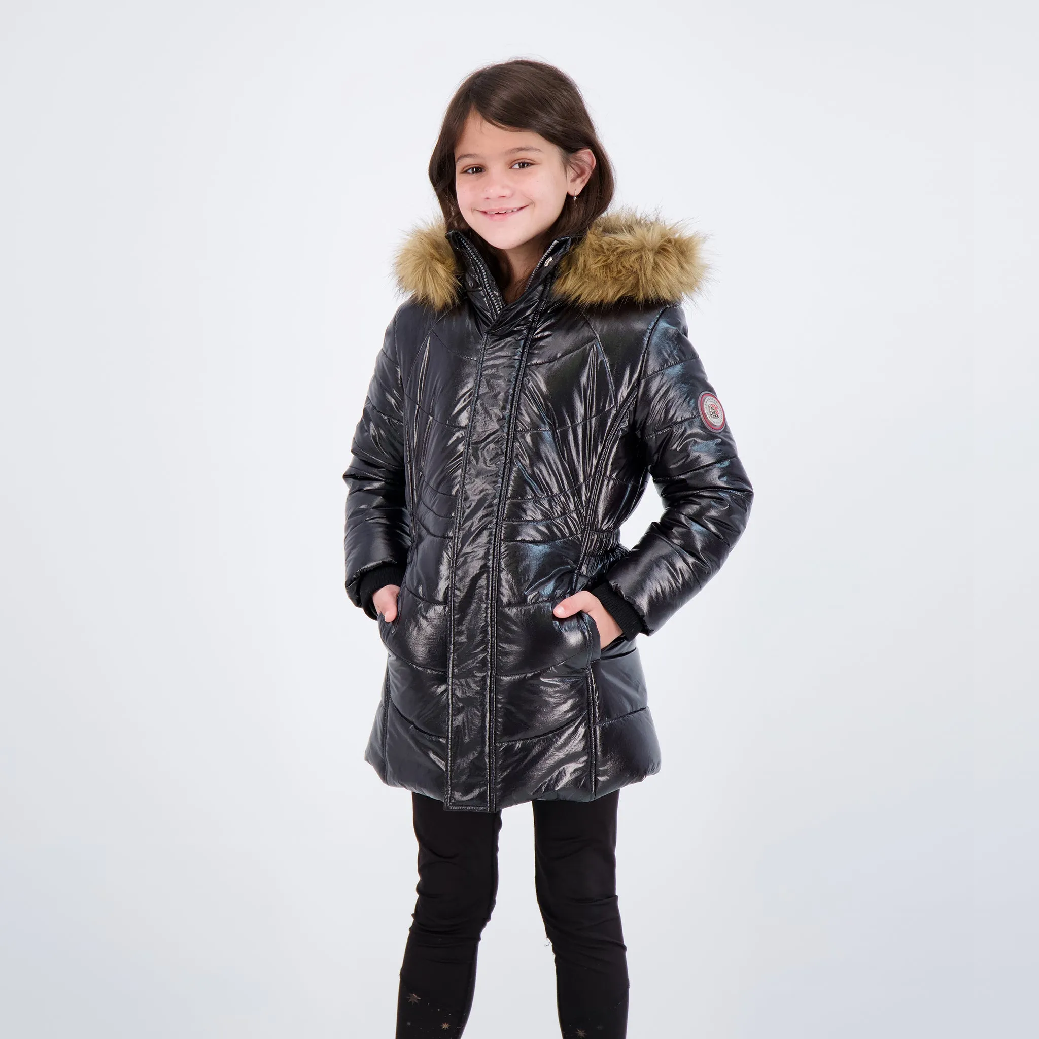 Girls Long Bubble Coat