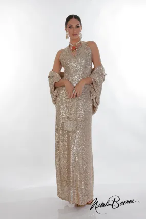 Gold Evening Gown - La Scala