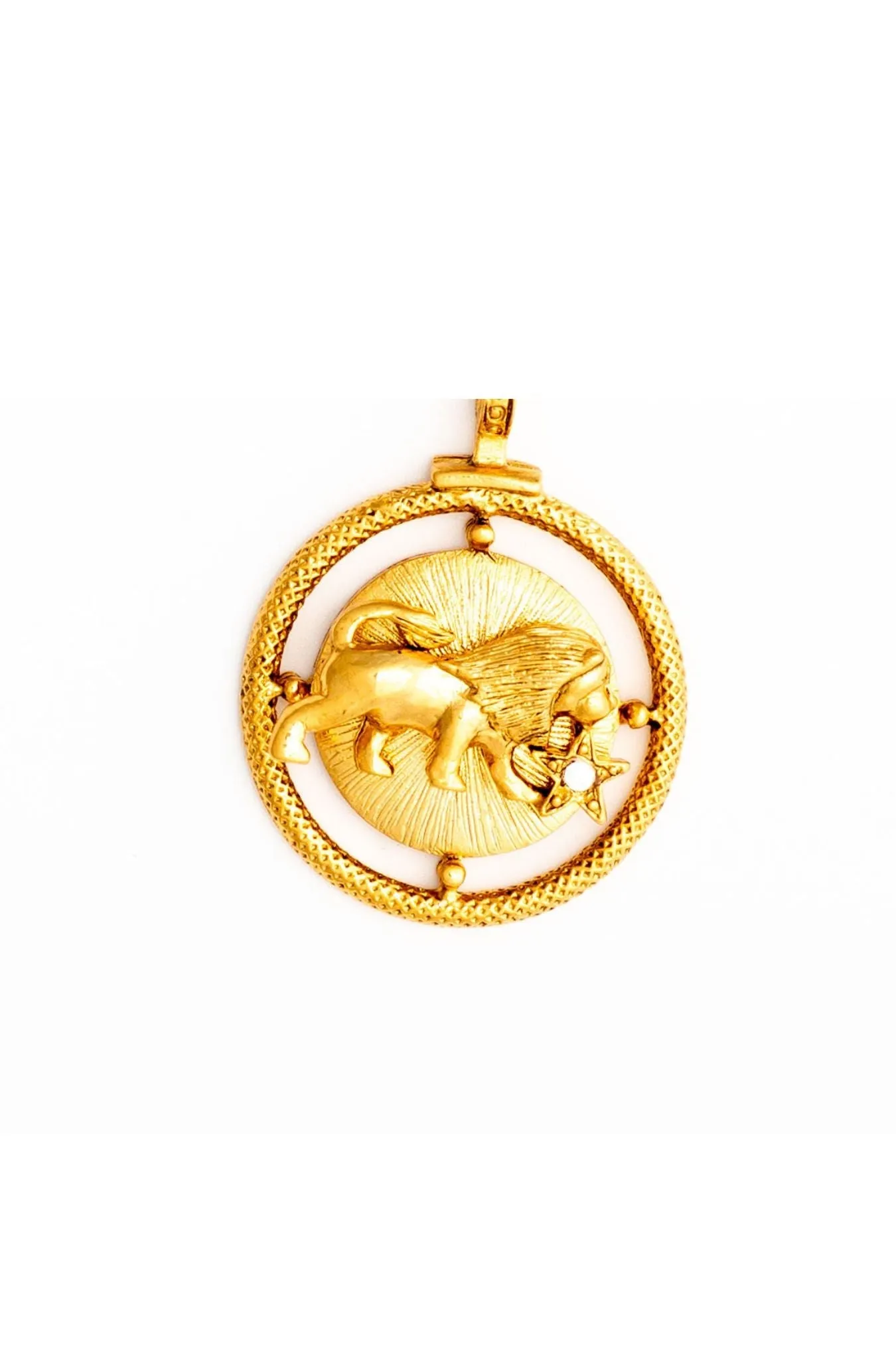 Golden Zodiac Charm