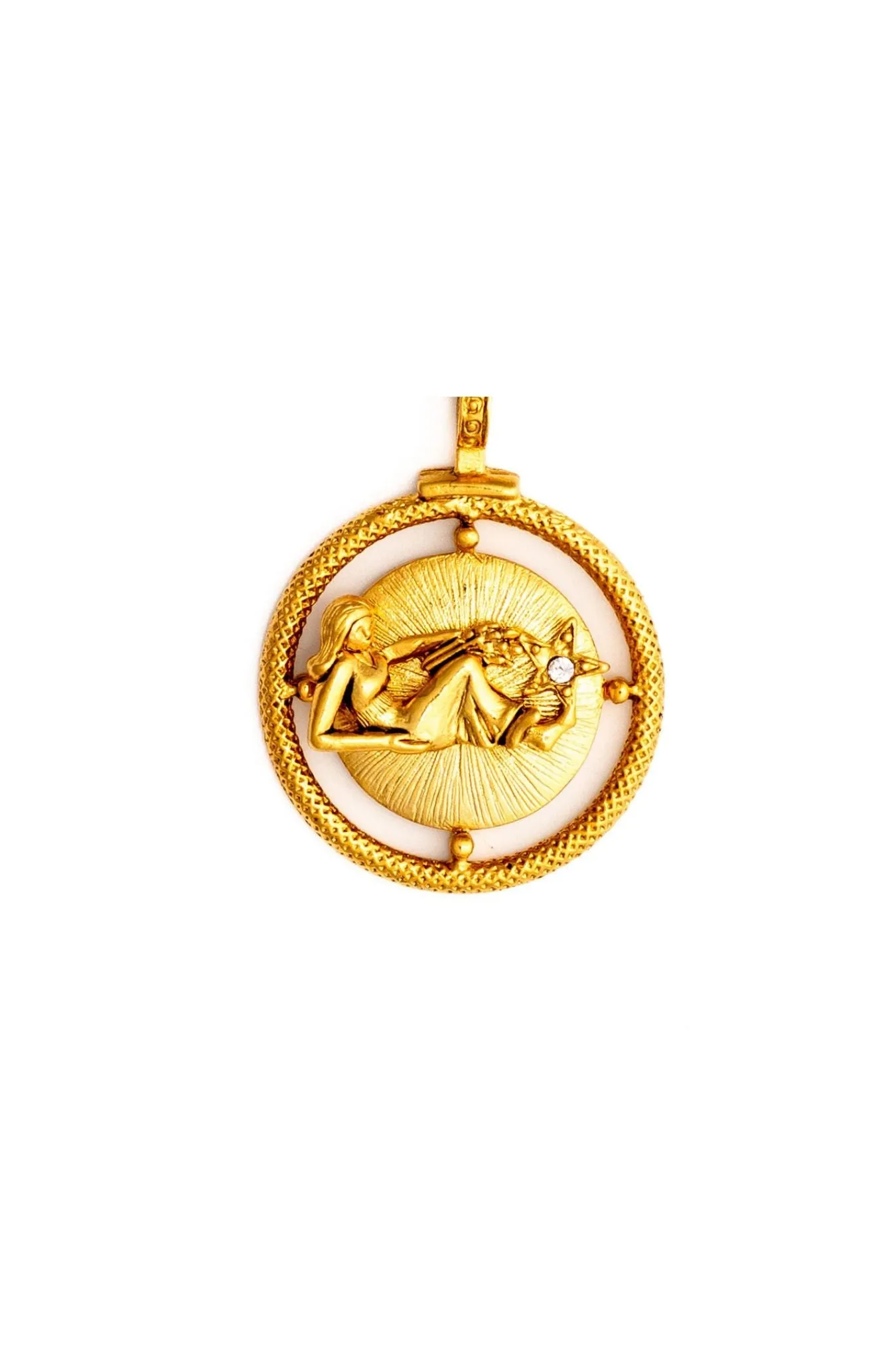 Golden Zodiac Charm