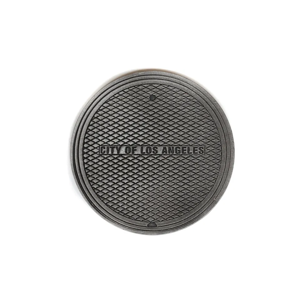 Hand Forged LA Manhole Cover Ball Mark - Steel