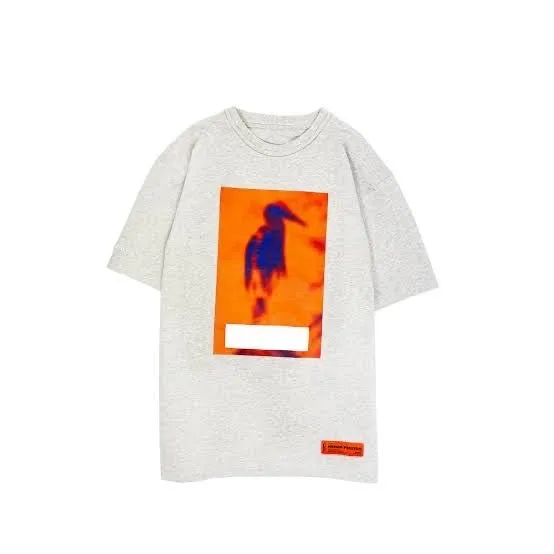 Heron Preston Censored Heron Tee Grey Melange