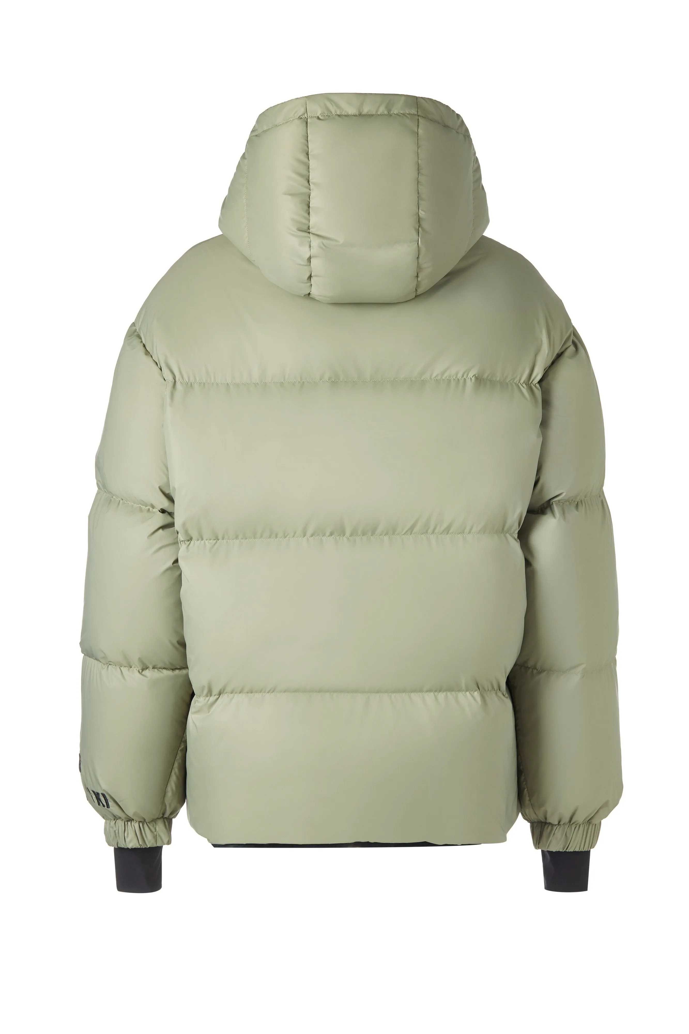 Human Zip Up Puffer Ski Jacket(Green)