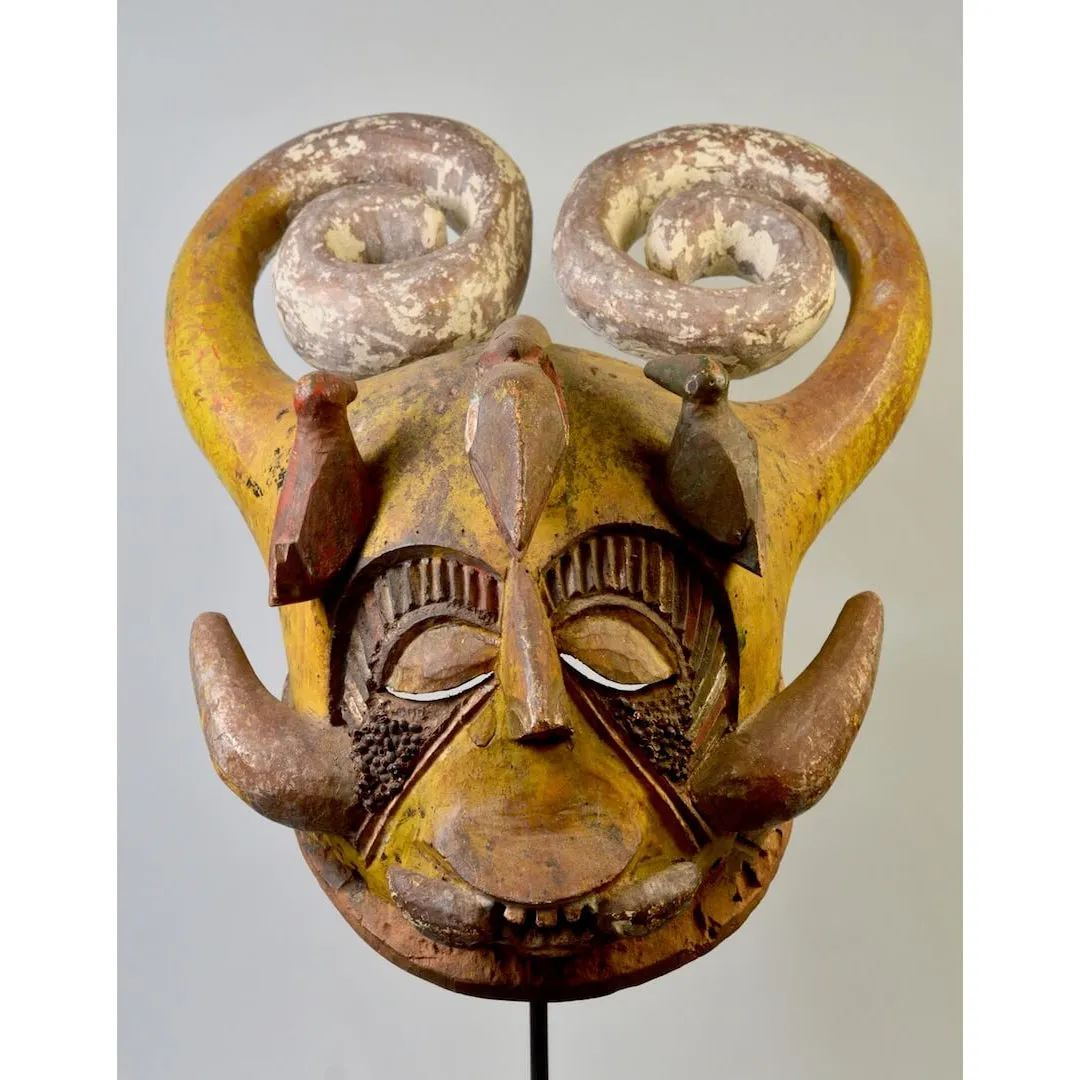 Igala Ibegwu Mask with Horns, Nigeria #955