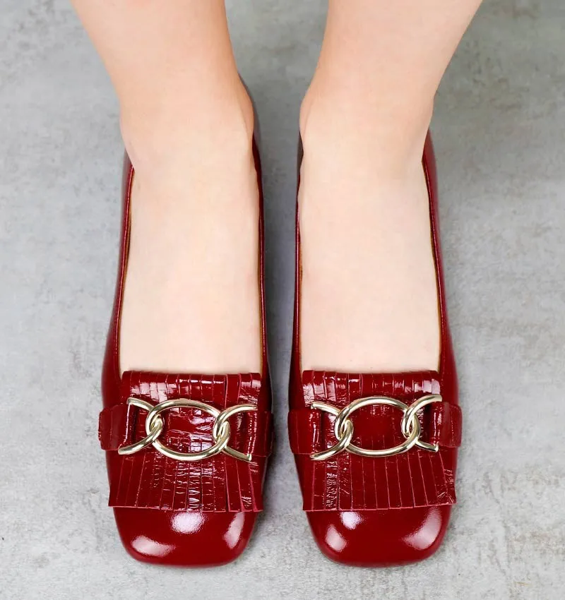 ILGATO Red With Gold Buckle