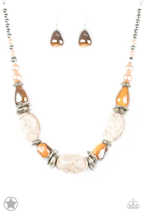 In Good Glazes - Peach Necklace