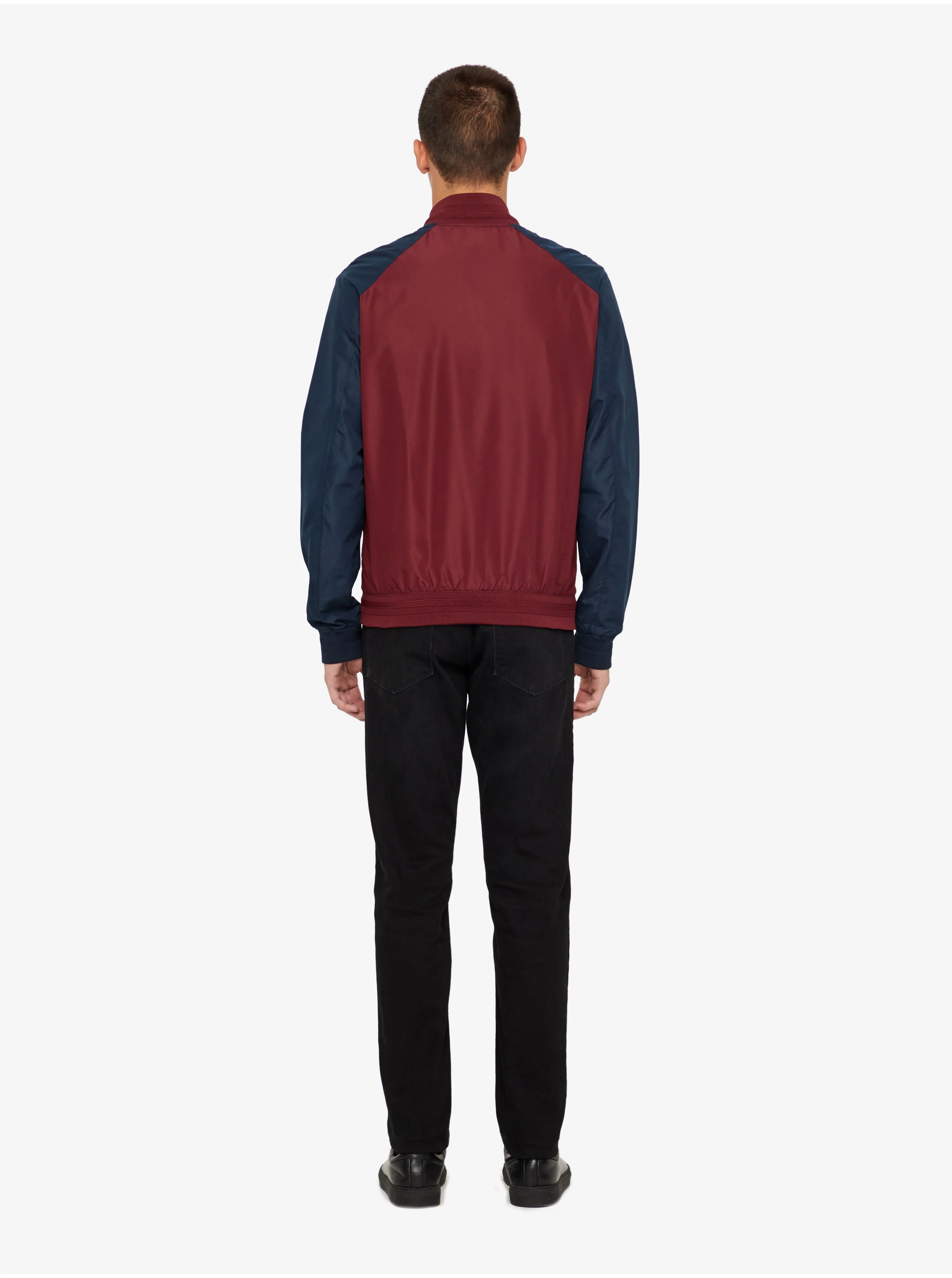 J.Lindeberg Mens Action Bomber Jacket - ZINFANDEL