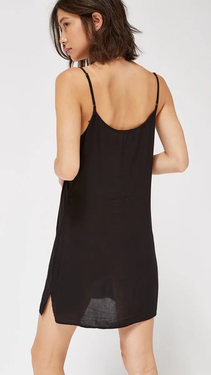 Lacausa V Slip Dress in Tar